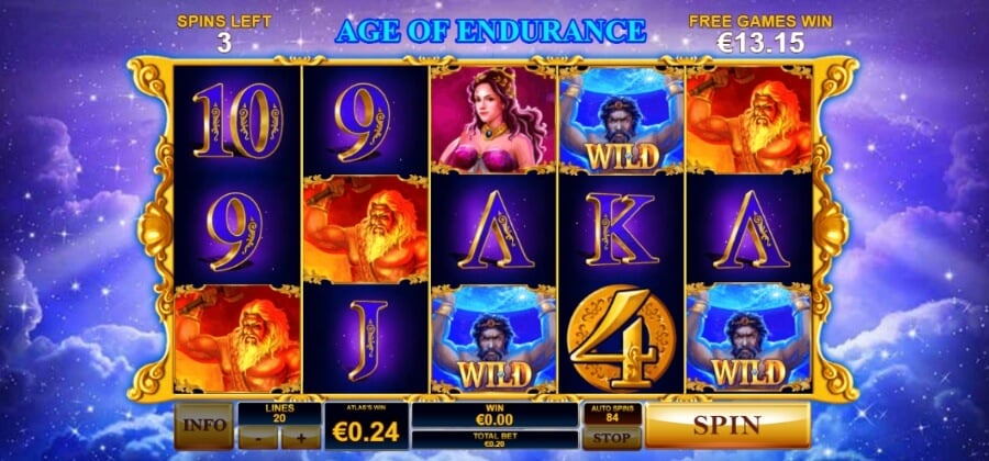 Tragaperras Age of the Gods: Furious 4