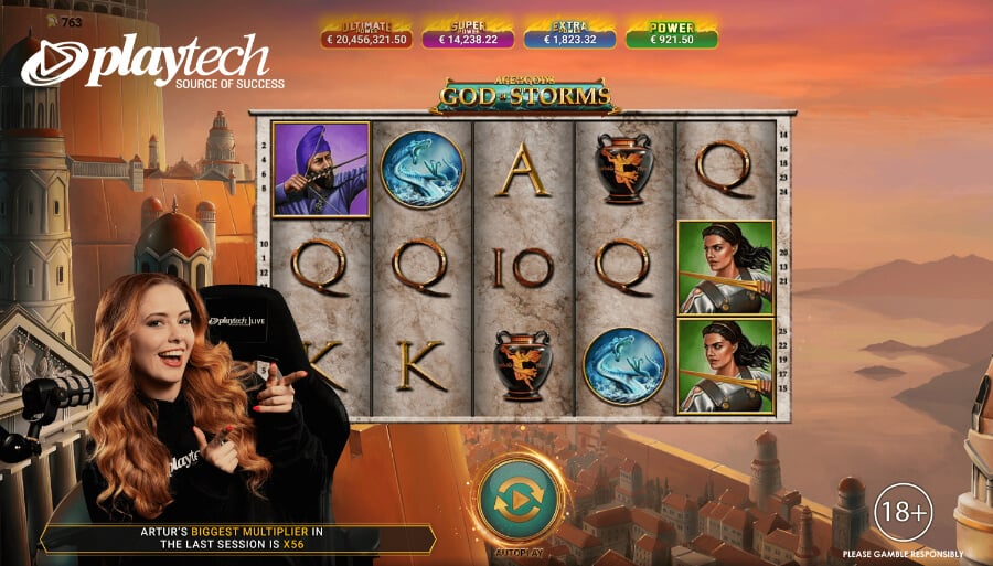 Age of the Gods: God of Storms de Playtech