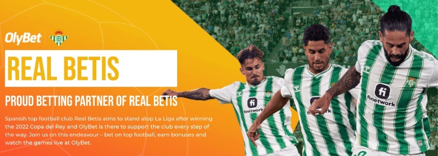 Real Betis renueva su alianza con Olybet hasta 2026