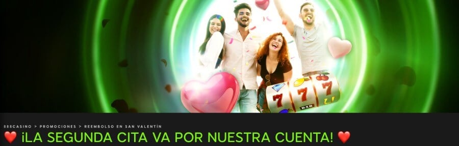 888 bono de reembolso por San ValentÃn