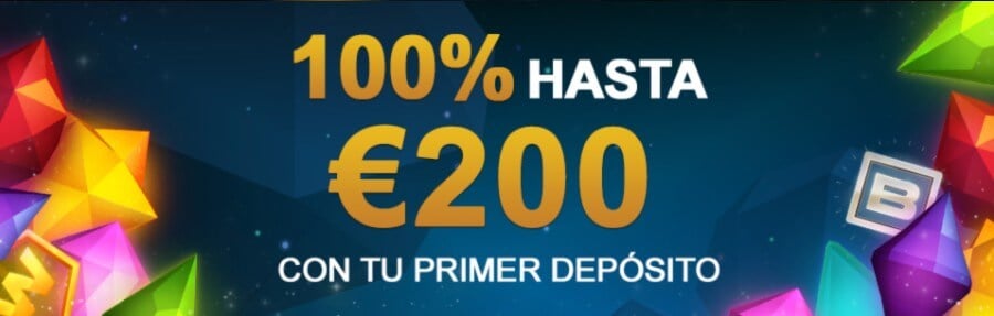 Oferta de bienvenida del 100% del primer depósito en Videoslots