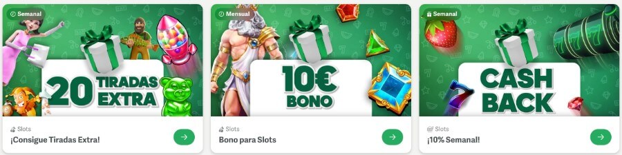 Bonos de casino Paf online España