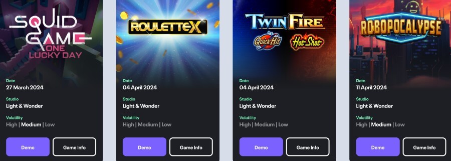 Mejores juegos de Light & Wonder