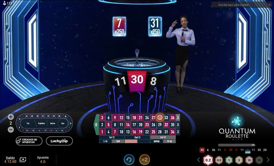 Juego de casino Quantum Roulette