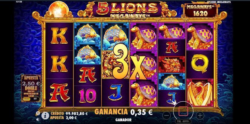 5 Lions Megaways juego de casino