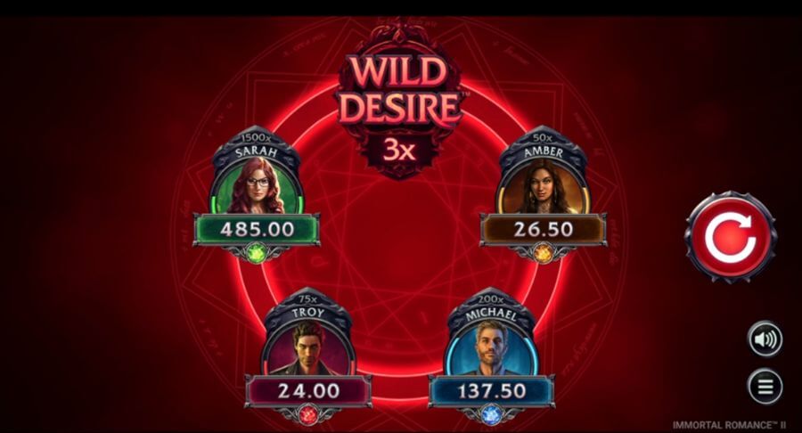 Immortal Romance II slot con bote
