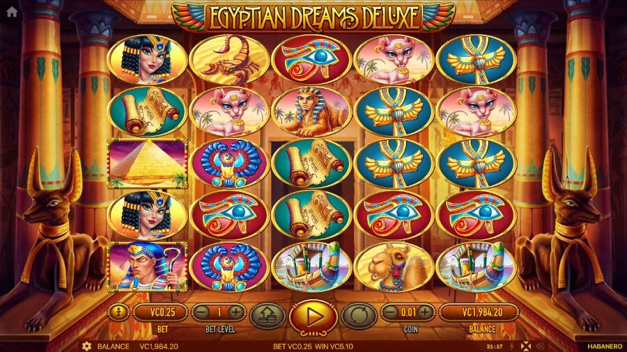 Tragaperras Egypcian Dreams Deluxe casino