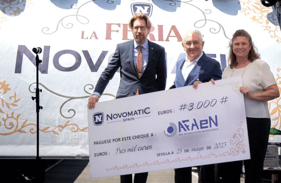 Novomatic España y su donación a AFAEN Sevilla