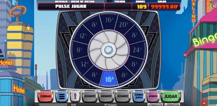 Tragaperras RF Neopolis bingo online