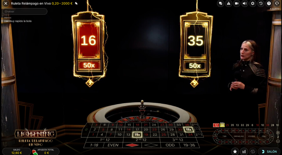 La ruleta Relámpago en los mejores casinos online de 2024