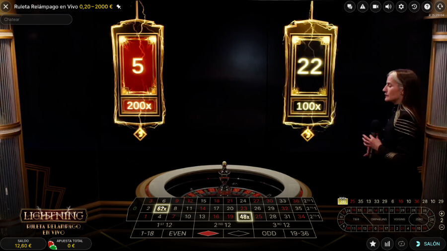 Jugar a Lightning Roulette en casino online España