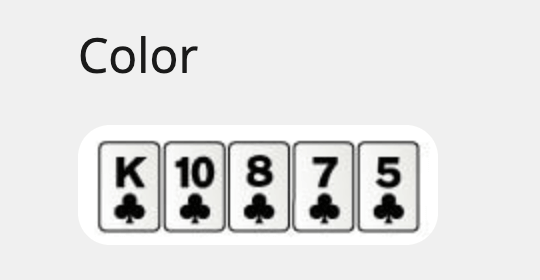 color en póker