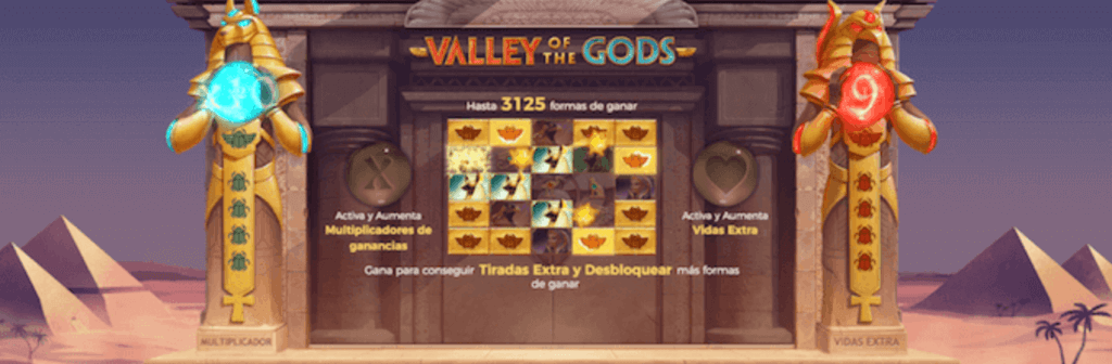 Tragamonedas en casinos online Valley of the Gods