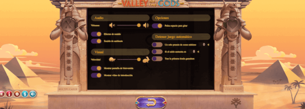 juega Valley of the Gods en casinos seguros