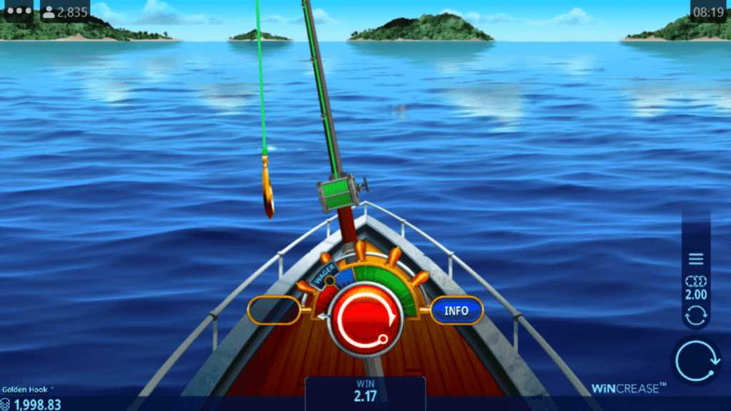 Crash game de pesca Golden Hook