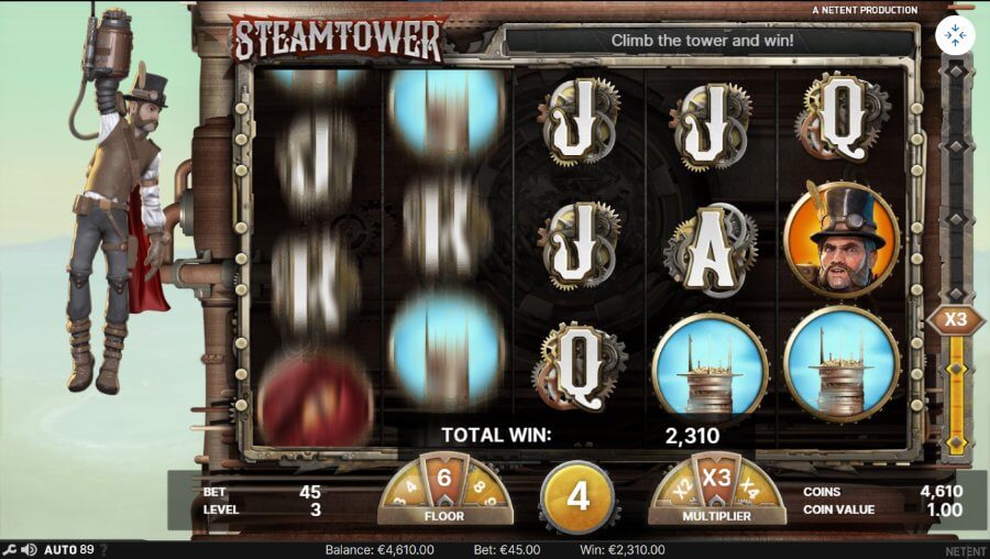 Casinos con tragaperras Steam Tower