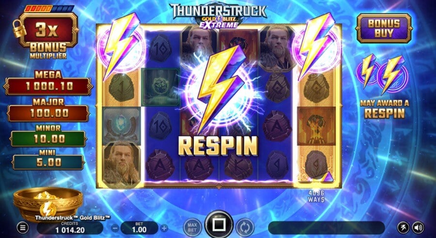 Thunderstruck Gold Blitz Extreme tragaperras online