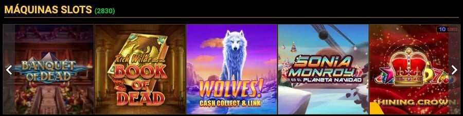 Juegos de casino online en Mega
