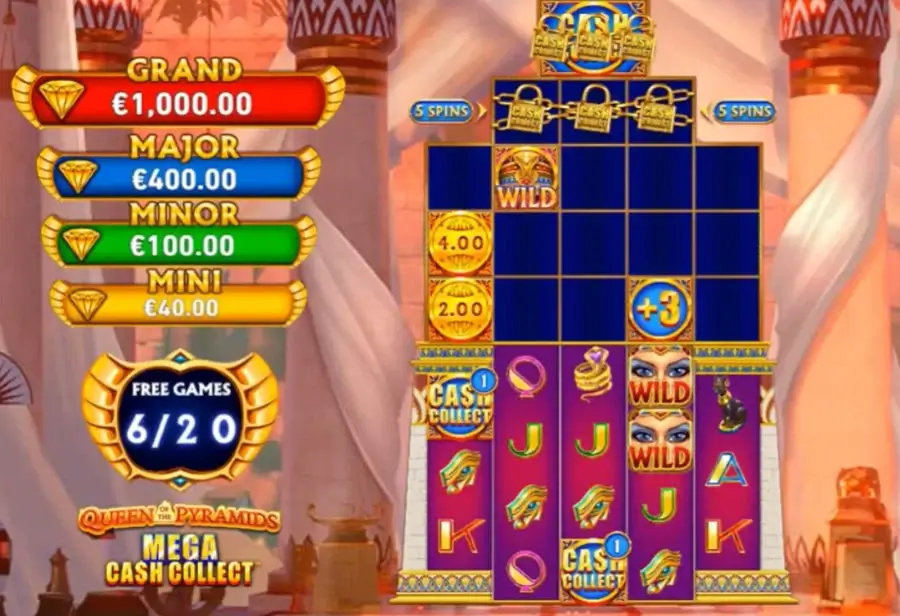 jackpot Queen of the Pyramids: Mega Cash Collect slot