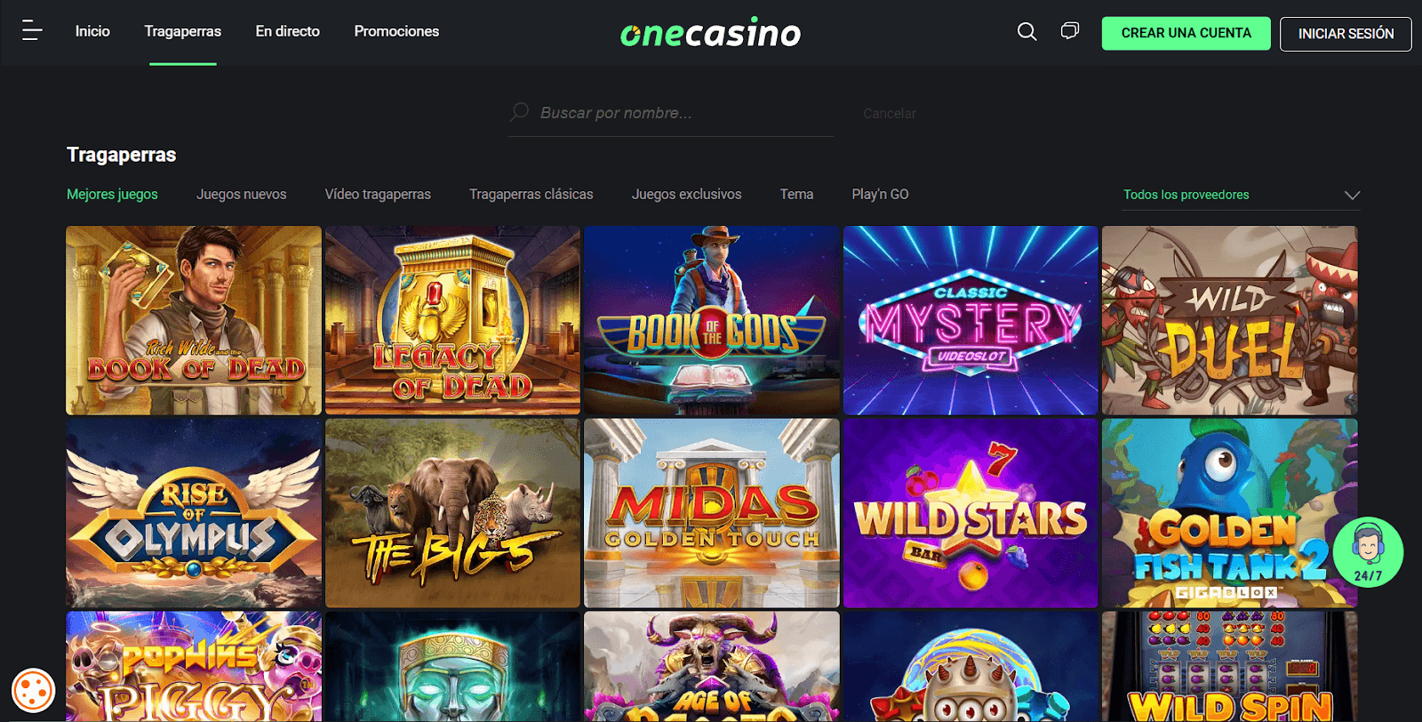 Jugar slots online en One Casino