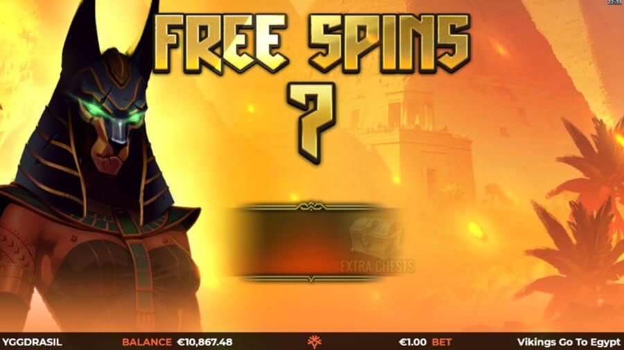 tiradas gratis en la tragaperras Vikings Go To Egypt
