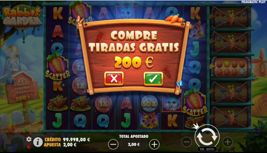 Tragaperras Rabbit Garden casino giros gratis