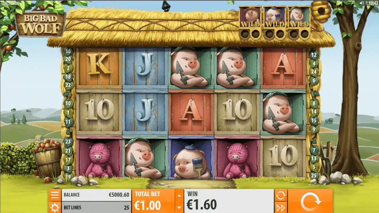 Free spins para Big Bad Wolf slot