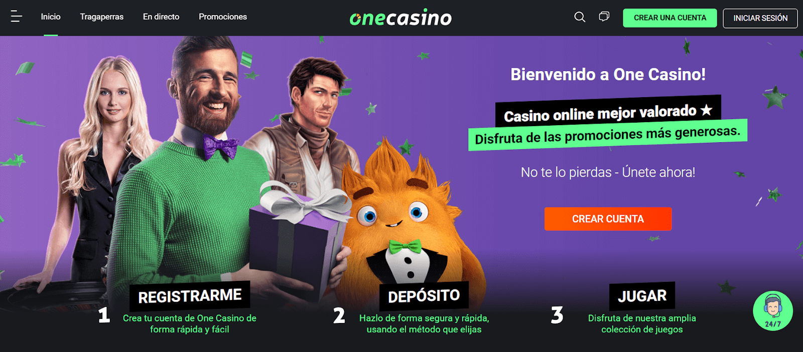 Crear cuenta en One Casino España