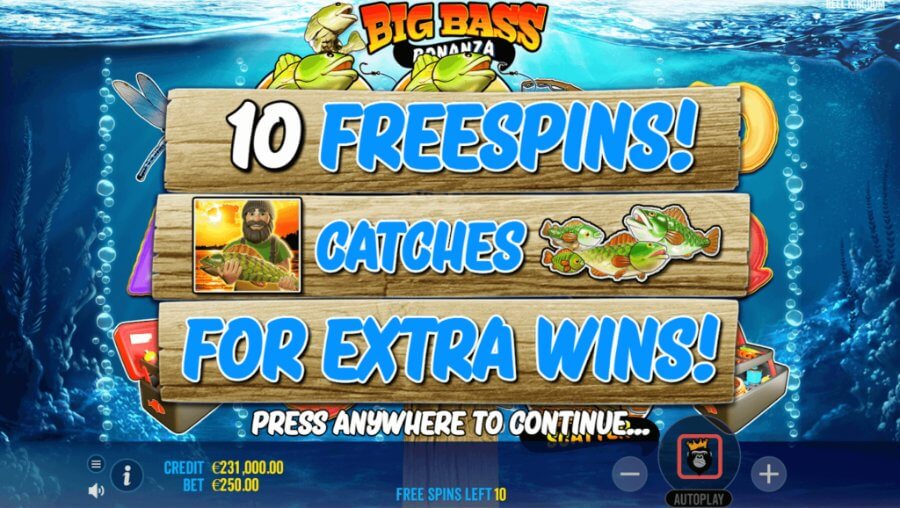 Big Bass Bonanza giros gratuitos casino online