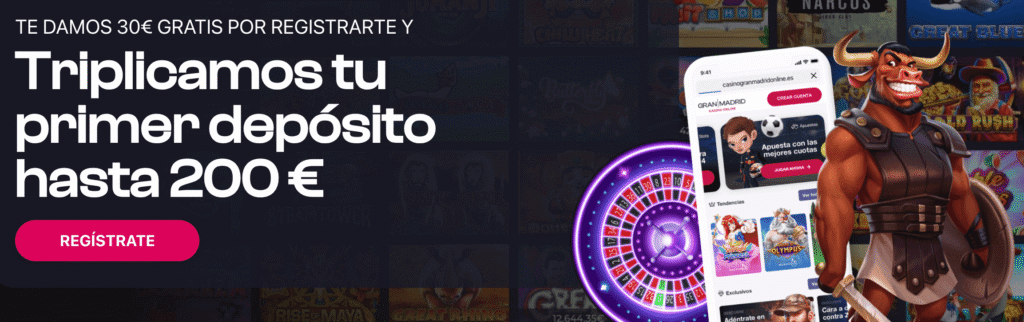 bono bienvenida Casino Gran Madrid Online