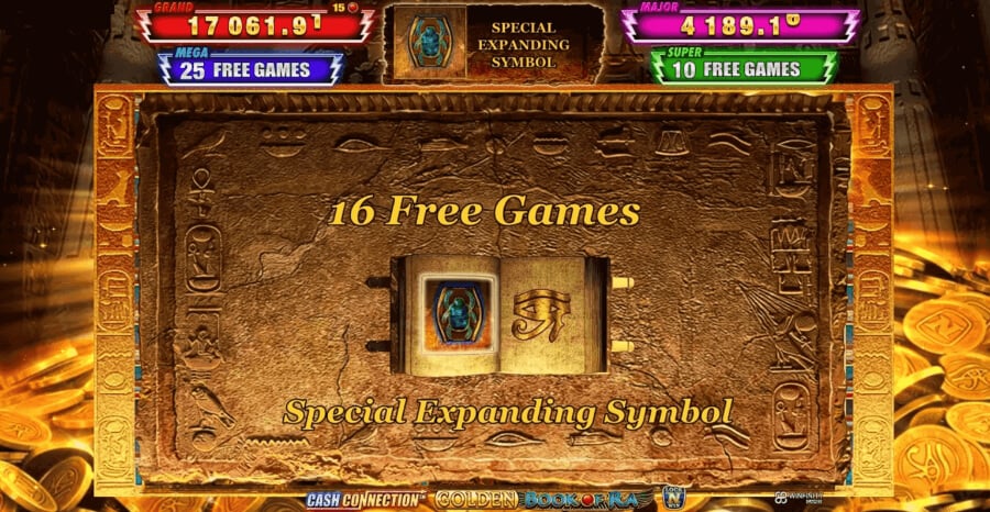Cash Connection - Golden Book of Ra free spins