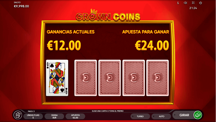 juego de riesgo Crown Coins