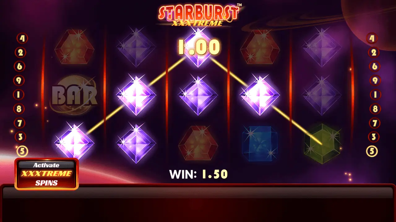 cómo jugar a Starburst-XXXtreme tragaperras