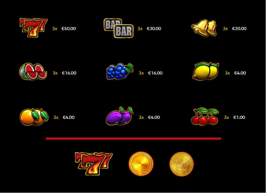 símbolos Crown Coins