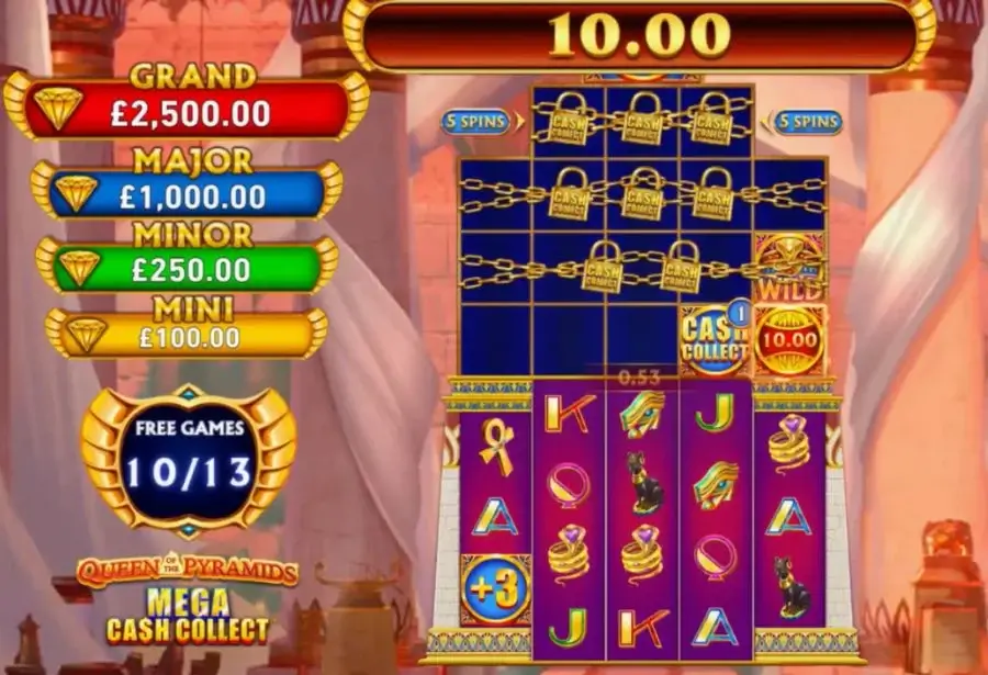 jugar a la tragaperras Queen of the Pyramids: Mega Cash Collect demo gratis