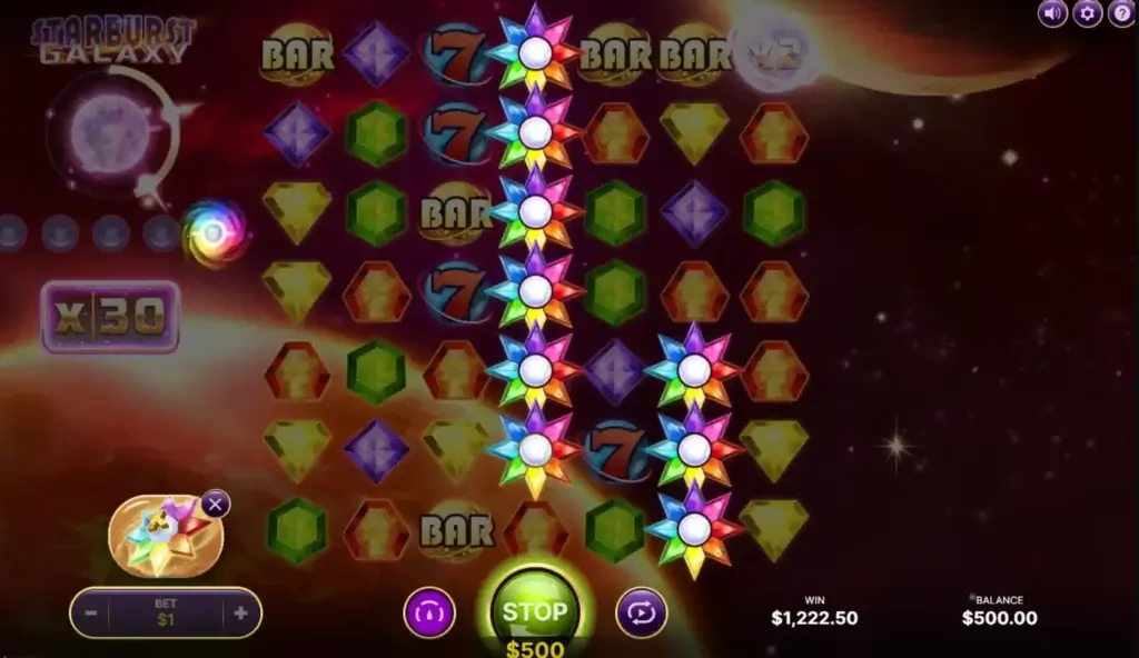Funciones especiales de Starburst Galaxy