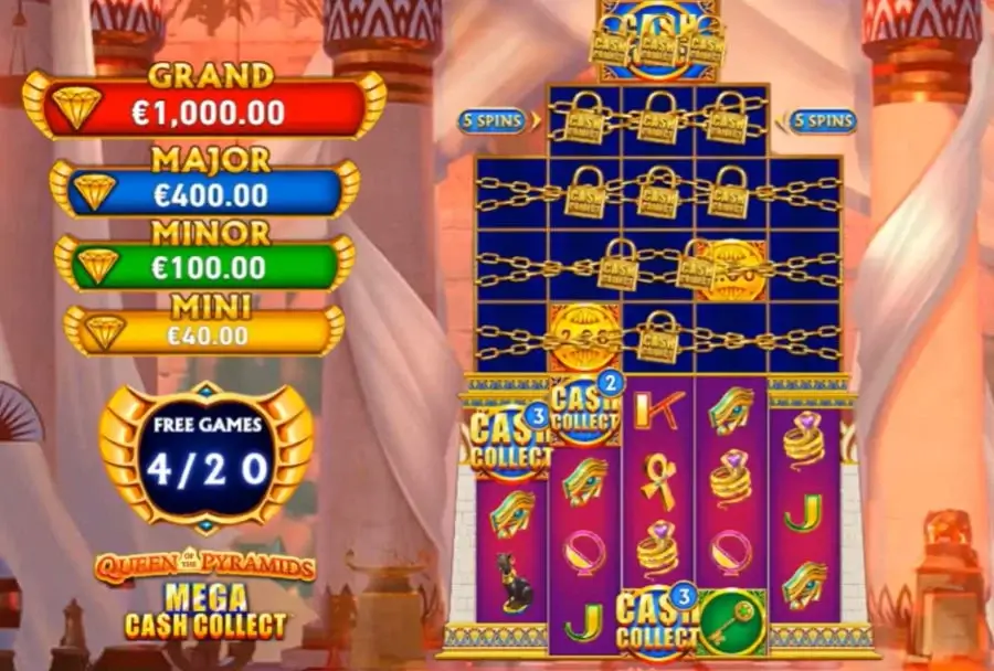 Queen of the Pyramids: Mega Cash Collect slot con bote