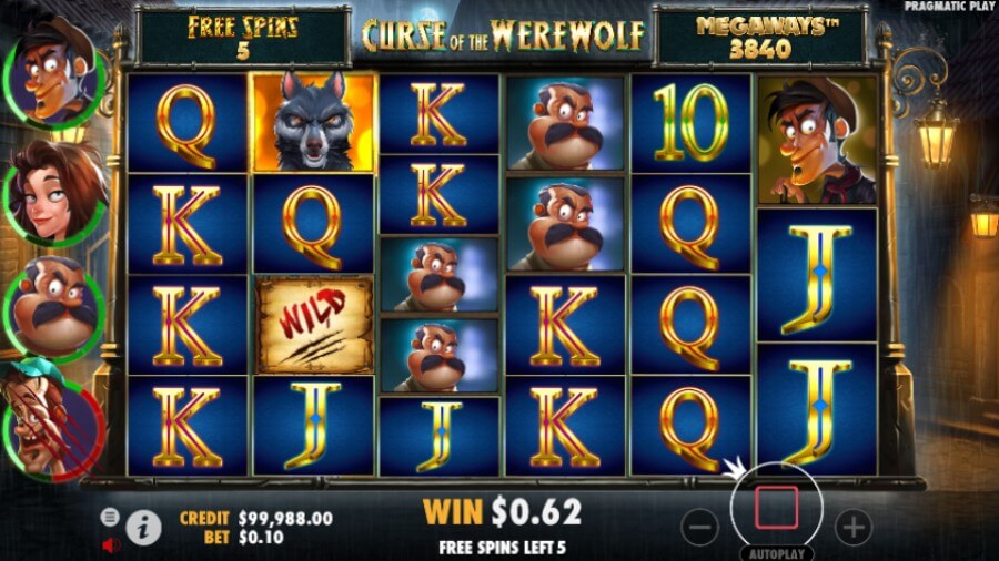 Curse of the Werewolf Megaways casino