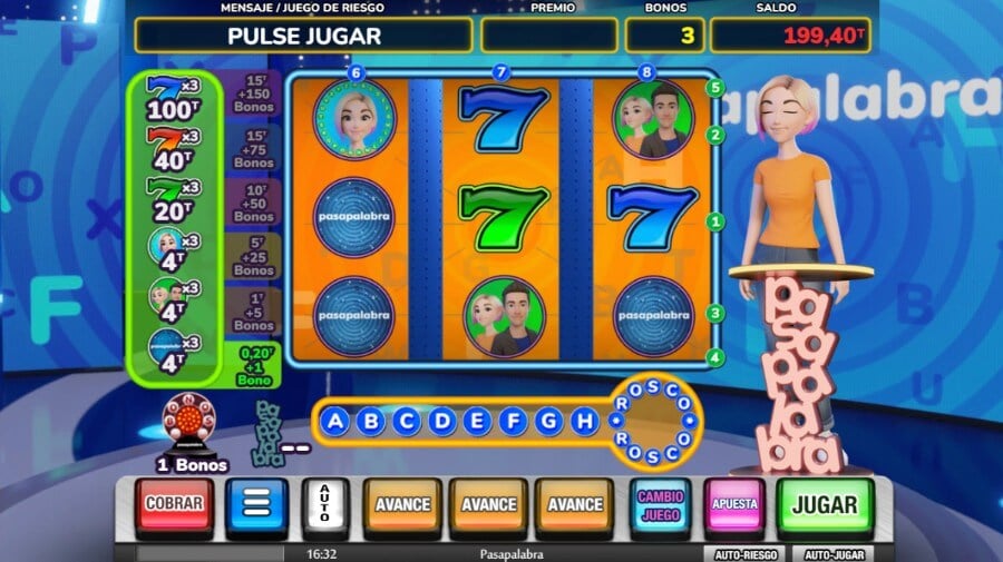 juego de bonificación tragaperras Pasapalabra