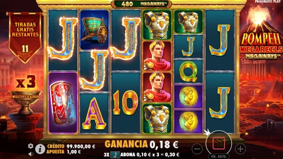slot online Pompeii Megareels Megaways en casinos españoles