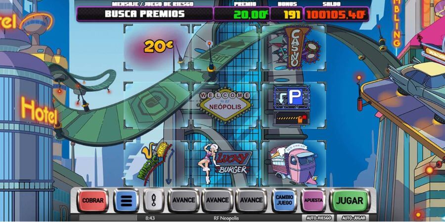 RF Neopolis juego de casino de MGA Games