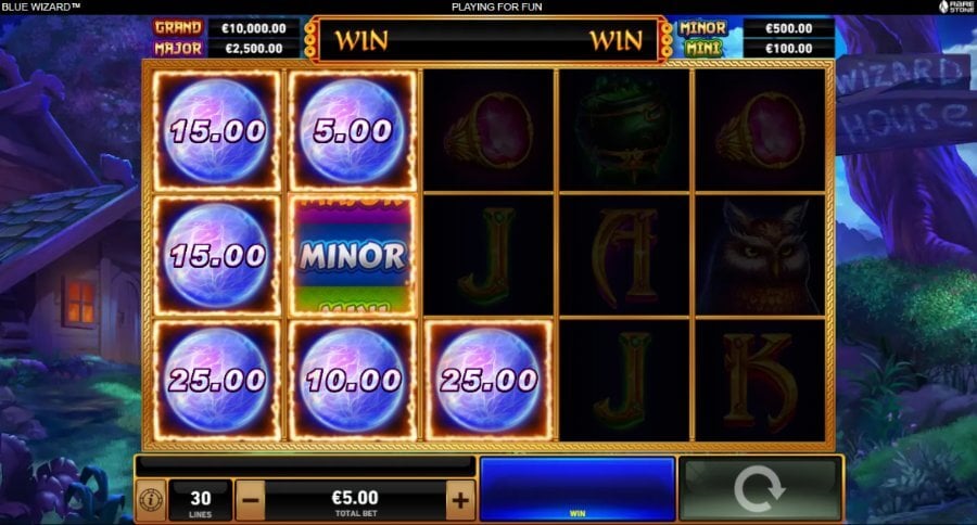 jackppot Fire Blaze Blue Wizard slot online en casinos de España