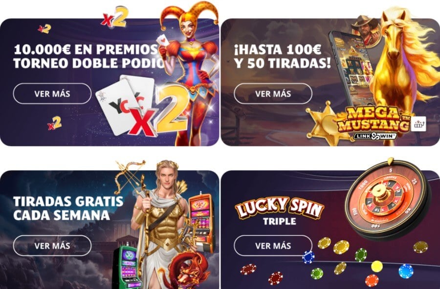 Promociones disponibles en YoCasino